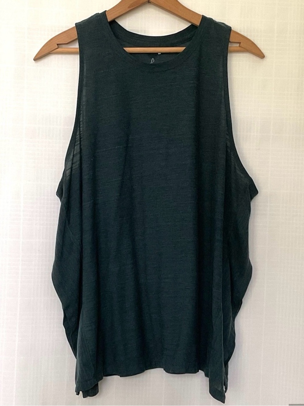 PrAna Dark Green Relaxed Muscle Tank
